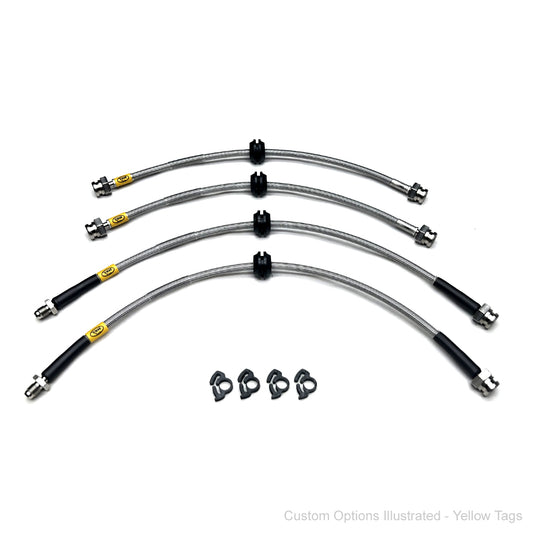 HEL Performance Braided Brake Lines - Alfa Romeo 156 3.2 GTA 02-05
