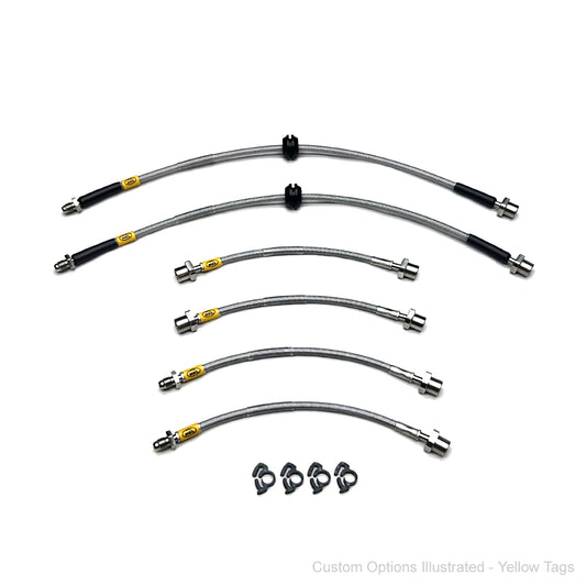 HEL Performance Braided Brake Lines - BMW E36 318i 1.9 S 96-97 (ABS)