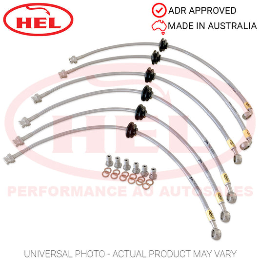 HEL Performance Braided Brake Line Kit - Toyota Landcruiser 80 Series (Non-ABS, 2" Lift) - HEL Performance AU Autosales