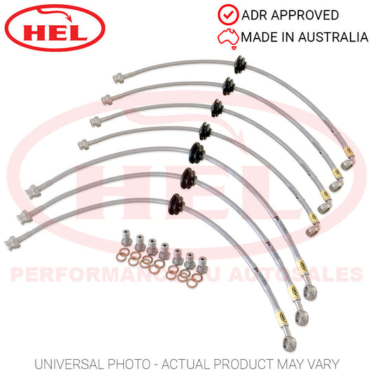 HEL Braided Brake Lines Toyota Landcruiser 105 Series FZJ105 4.5l (w'ABS, Stock Height)