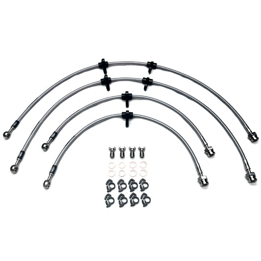 HEL Performance Braided Brake Line Kit - Honda Prelude BA/BB 92-96