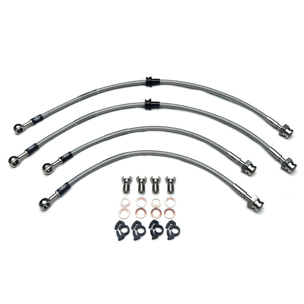 thumbnail image 2 of HEL Performance Rear Braided Brake Line Kit For BMW Mini Cooper S R53 – Up To 04/2003 – Stainless Steel 2 of 5