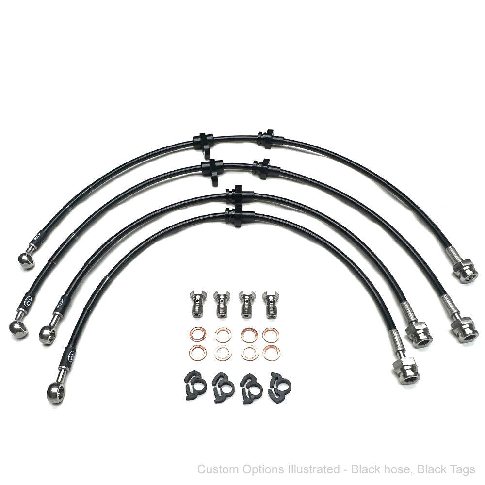 HEL Performance Braided Brake Line Kit - Nissan Pulsar N14 GTi-R - HEL Auto