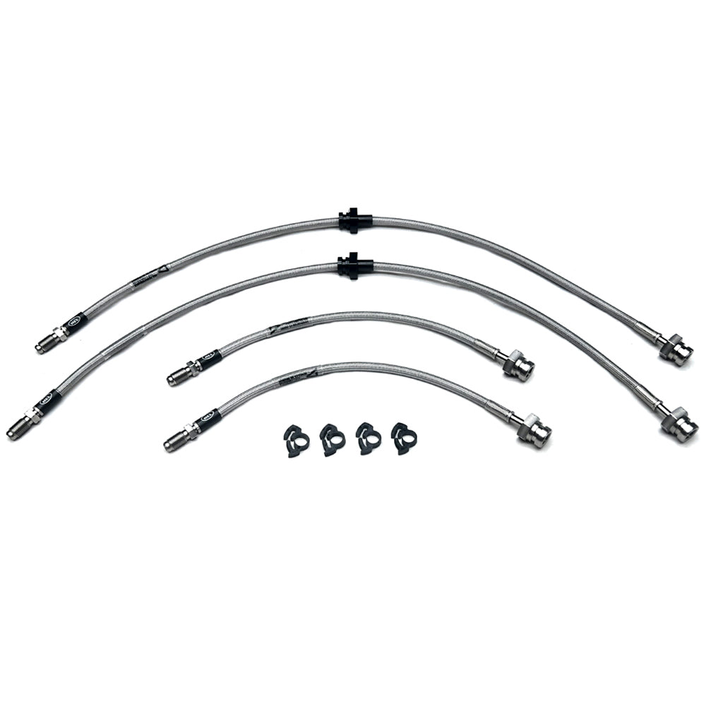 HEL Braided Brake Line Kit - Nissan S13 Silvia/180SX (GTS-T/GT-R Front/Rear Calipers) - HEL Auto