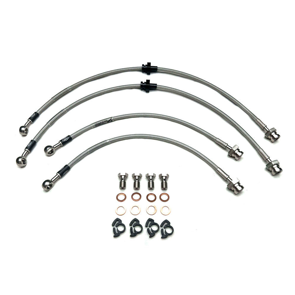 HEL Performance Braided Brake Line Kit - Nissan S13 Silvia/180SX (OEM Calipers) - HEL Auto