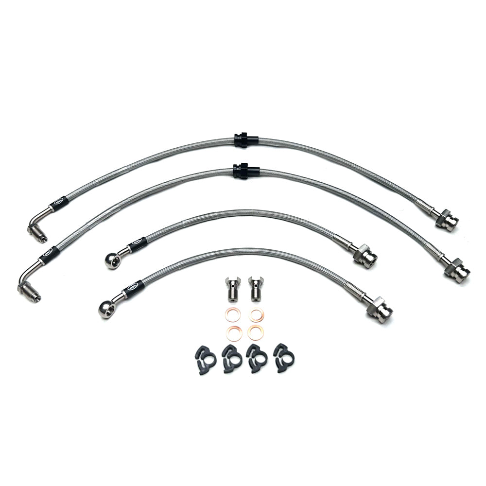 HEL Performance Braided Brake Line Kit - Nissan S14/S15 Silvia/200SX (GTS-T/GT-R Front/Rear Calipers) - HEL Auto