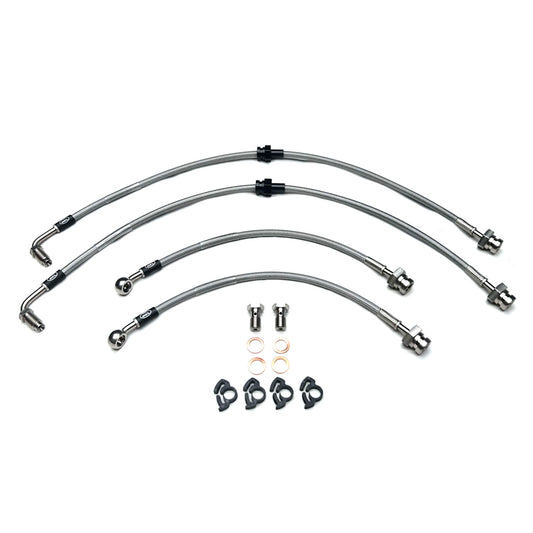 HEL Performance Braided Brake Line Kit - Nissan S14/S15 Silvia/200SX (GTS-T/GT-R Front/Rear Calipers) - HEL Auto