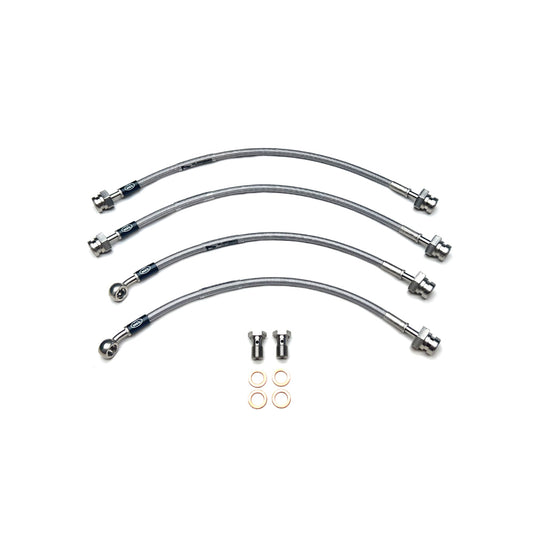 HEL Performance Braided Brake Line Kit - Nissan S14/S15 Silvia/200SX (OEM Calipers) - HEL Auto