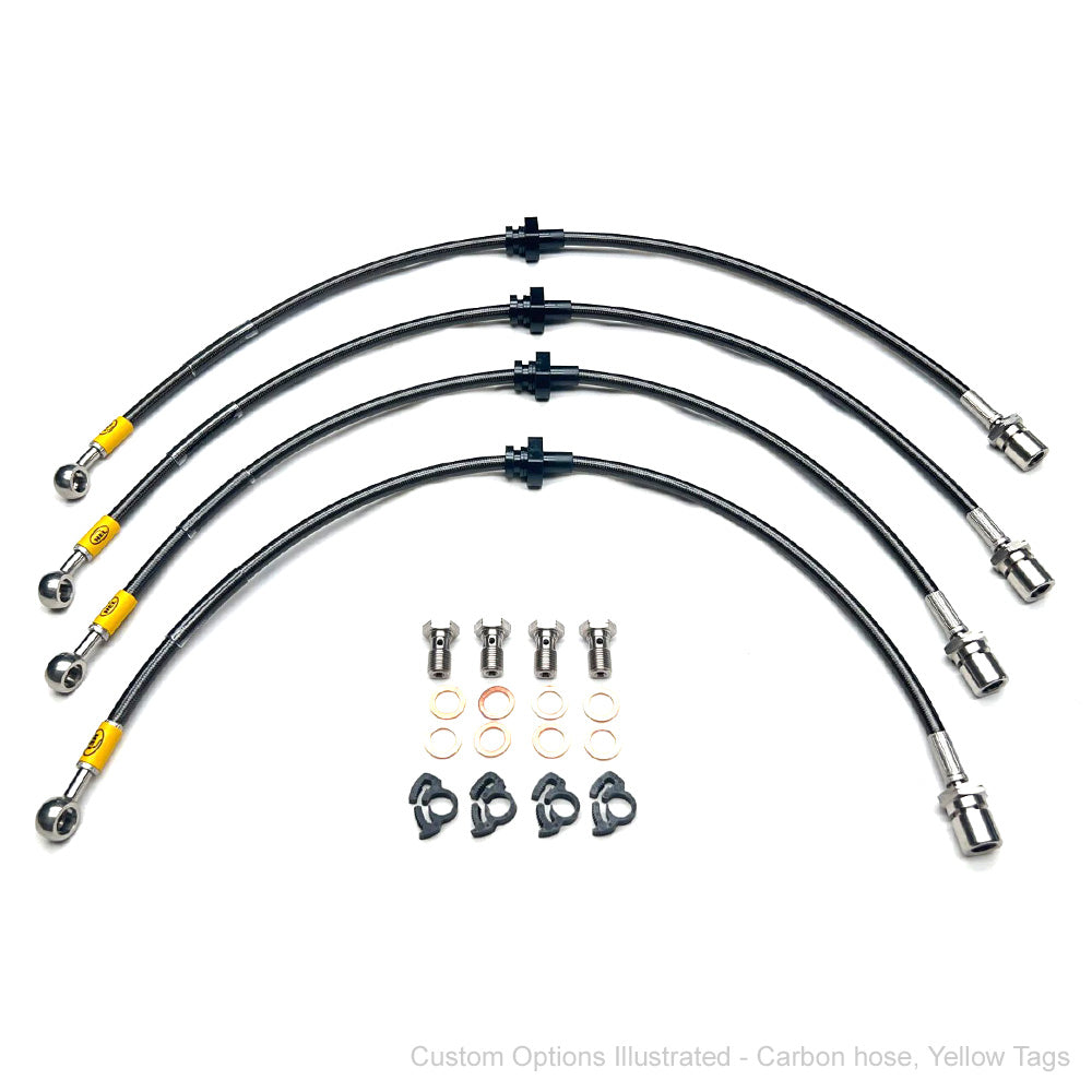 HEL Performance Braided Brake Line Kit - Subaru GC8 WRX/STI 94-00 - HEL Auto