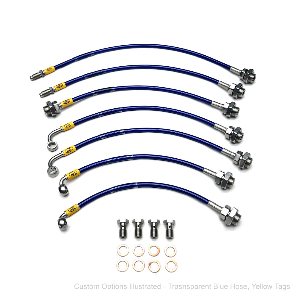 HEL Braided Brake Line Kit - Toyota Landcruiser 80 Series 92-98 (w/ABS, 2" Lift) - HEL Auto
