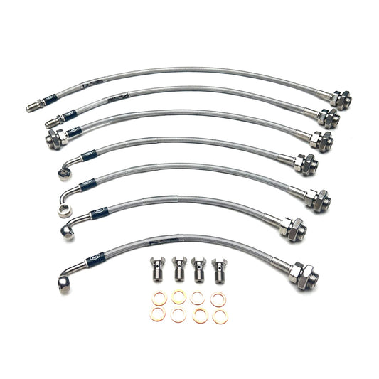 HEL Braided Brake Line Kit - Toyota Landcruiser 80 Series 92-98 (w/ABS, 2" Lift) - HEL Auto