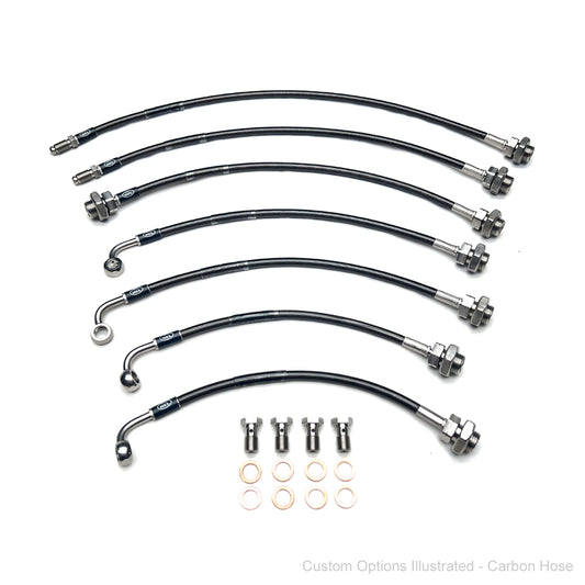 HEL Braided Brake Line Kit - Toyota Landcruiser 80 Series 92-98 (w/ABS, 4" Lift) - HEL Auto