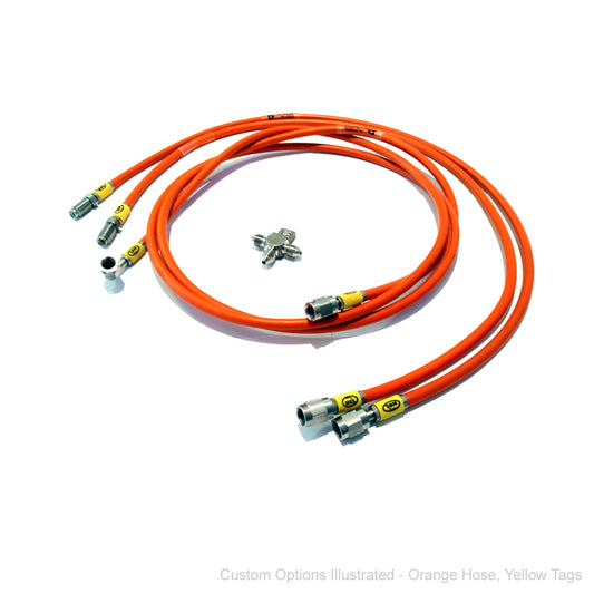 HEL Performance Braided Dual Rear Caliper Hydraulic Brake Line Kit - Nissan - HEL Auto