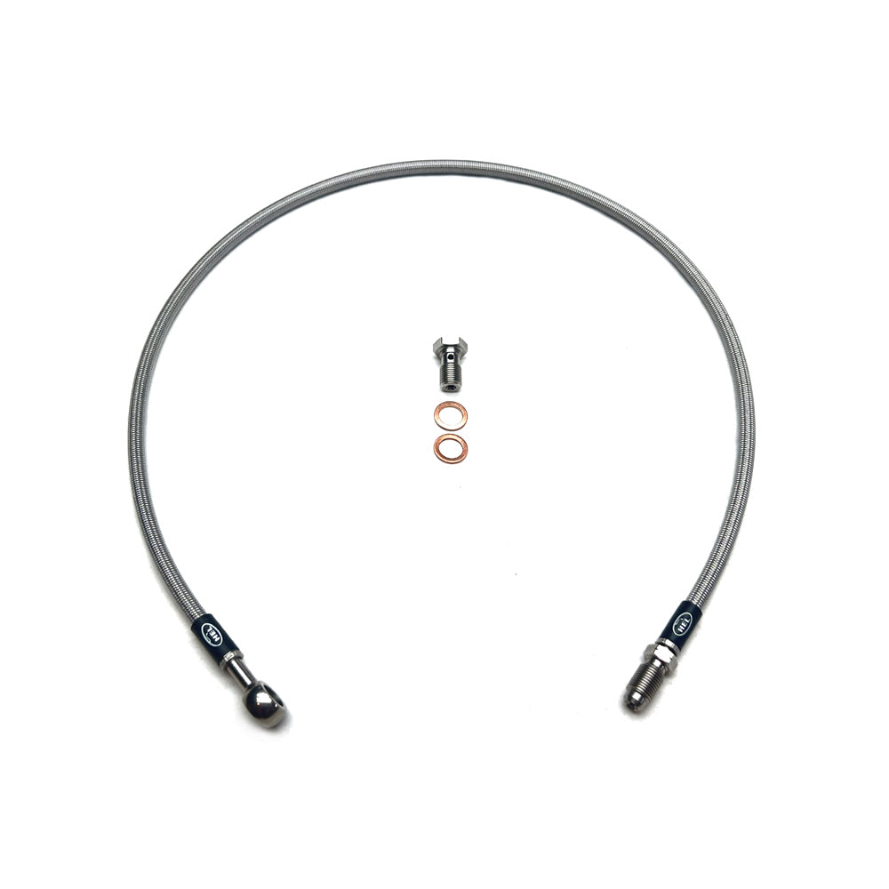 HEL Braided Clutch Line Kit - Nissan R34 Skyline GT-T w/Pull Clutch (Full Length) - HEL Auto