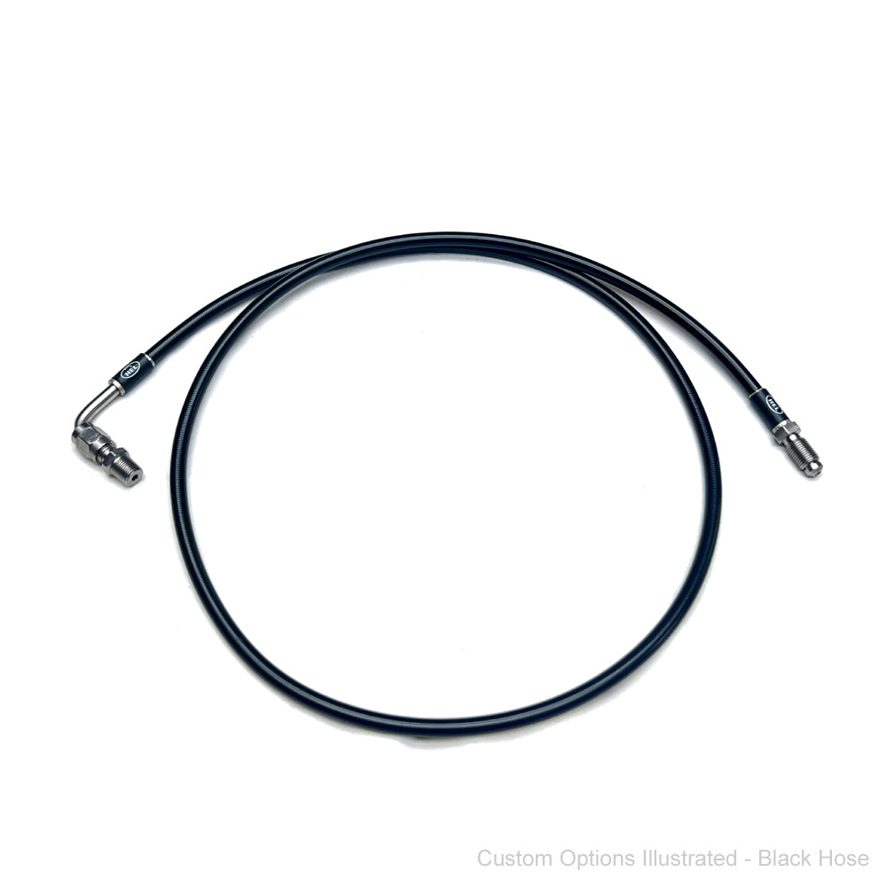 HEL Braided Clutch Line Tremec T56 w'Wilwood 1/8" NPT Master cyl (Full Length) - HEL Auto