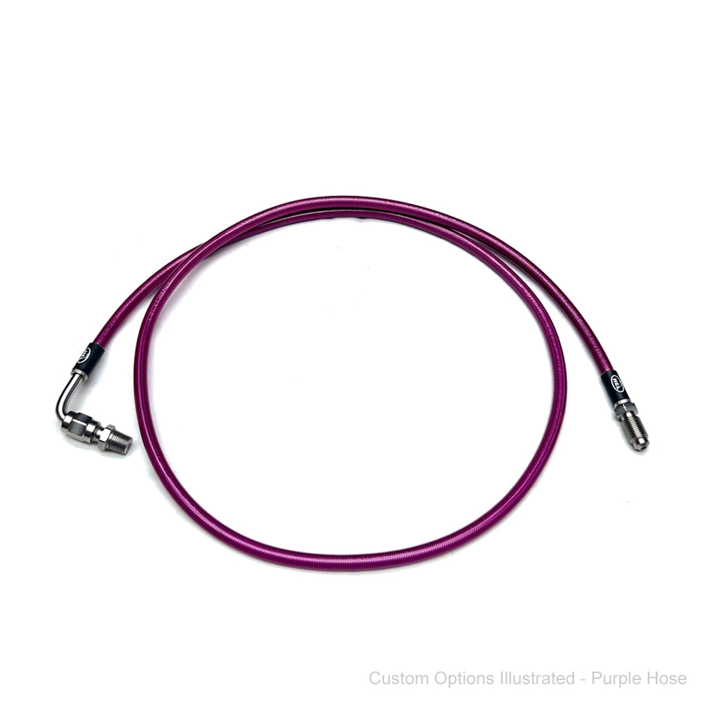 HEL Braided Clutch Line Tremec T56 w'Wilwood 1/8" NPT Master cyl (Full Length) - HEL Auto