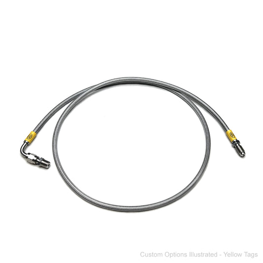 HEL Braided Clutch Line Tremec T56 w'Wilwood 1/8" NPT Master cyl (Full Length) - HEL Auto