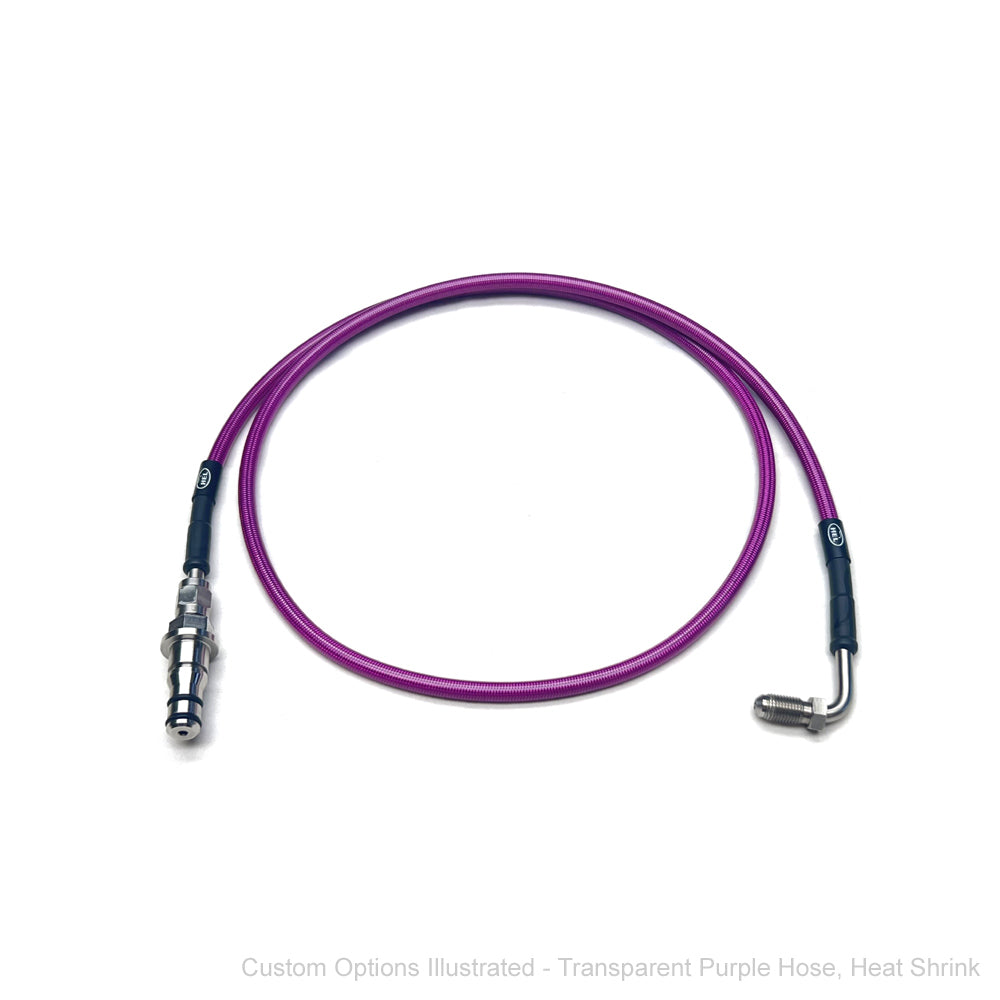 HEL Braided Clutch Line Tremec TR6060 w'Wilwood 3/8x24 tpi Master cyl (Full Length)