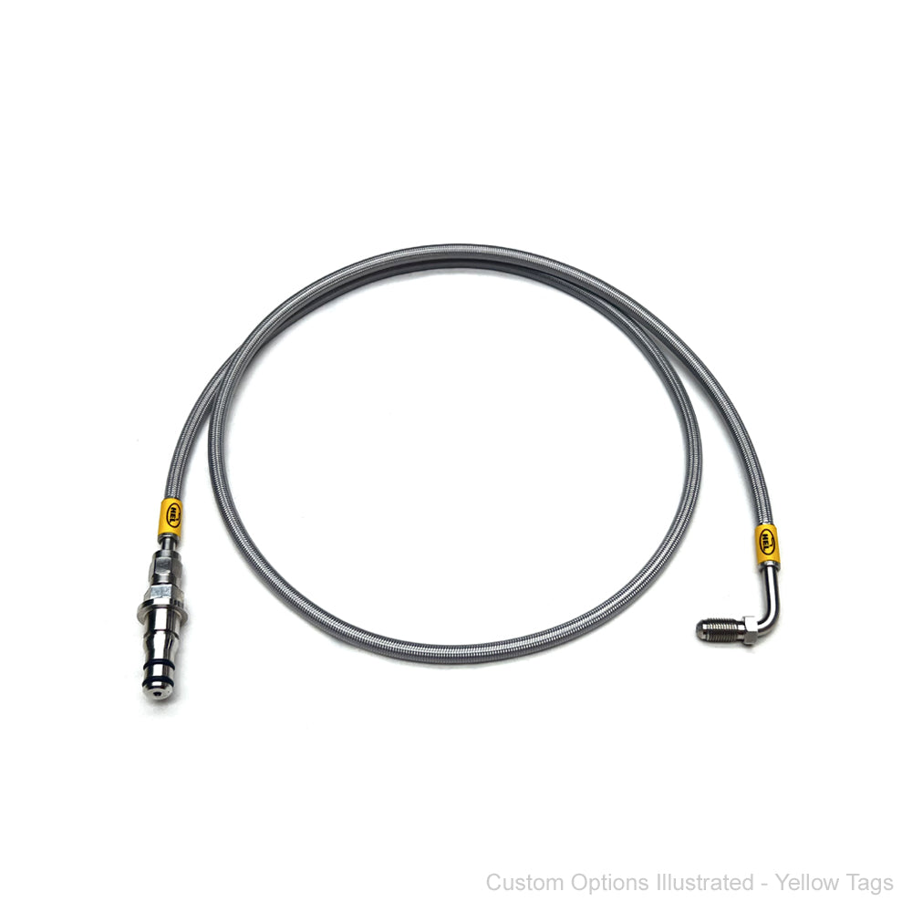 HEL Braided Clutch Line Tremec TR6060 w'Wilwood 3/8x24 tpi Master cyl (Full Length)