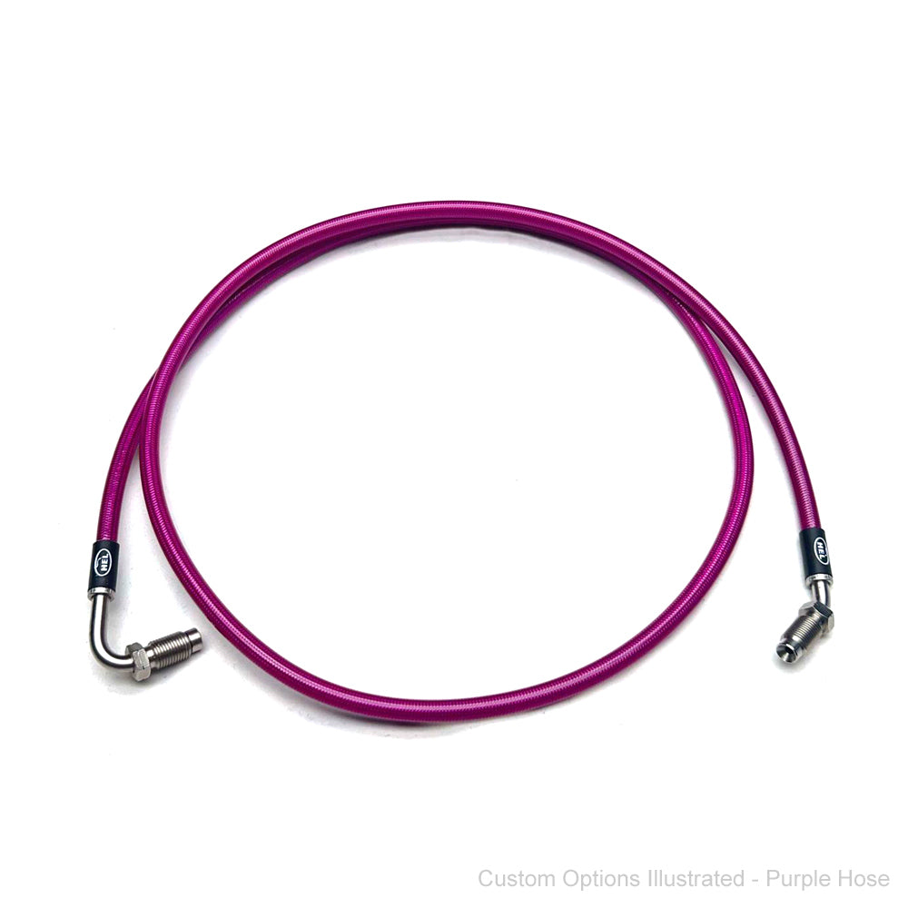 HEL Performance Braided Clutch Line Kit - Nissan S13 Silvia/180SX w/Toyota R154 1JZ-GTE (Full Length) - HEL Auto