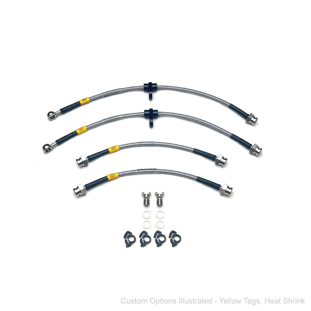 HEL Performance Braided Brake Lines - Ford Fiesta Mk7 WT/WZ 10-18 (Excl ST, Drum Rear)