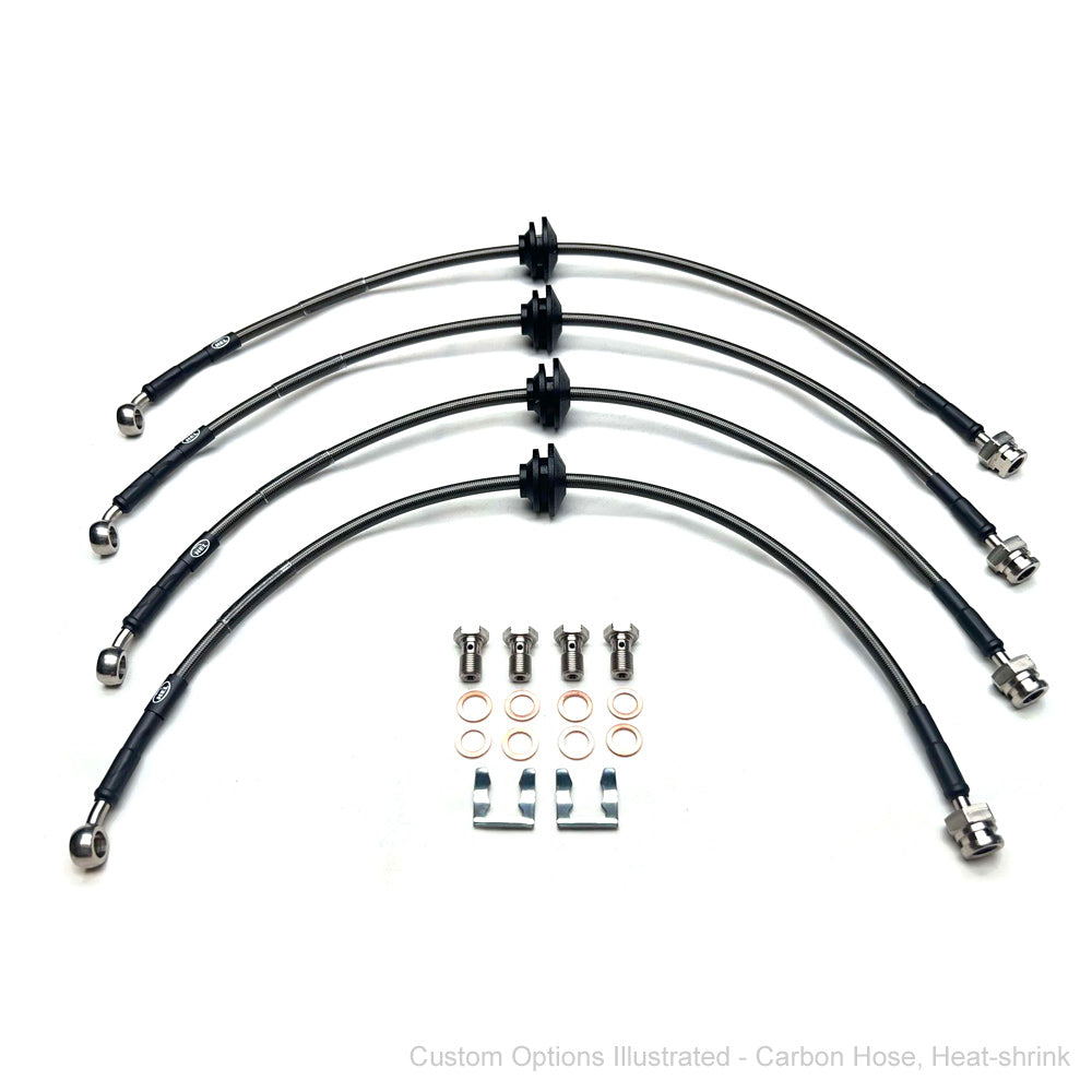 HEL Brake Lines Holden Commodore Series 2 VE 10- (Redline Brembo Fr, PBR Rr)