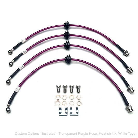 HEL BRAKE lines Holden Commodore VF1 (Brembo Fr & PBR Rr) 13-15