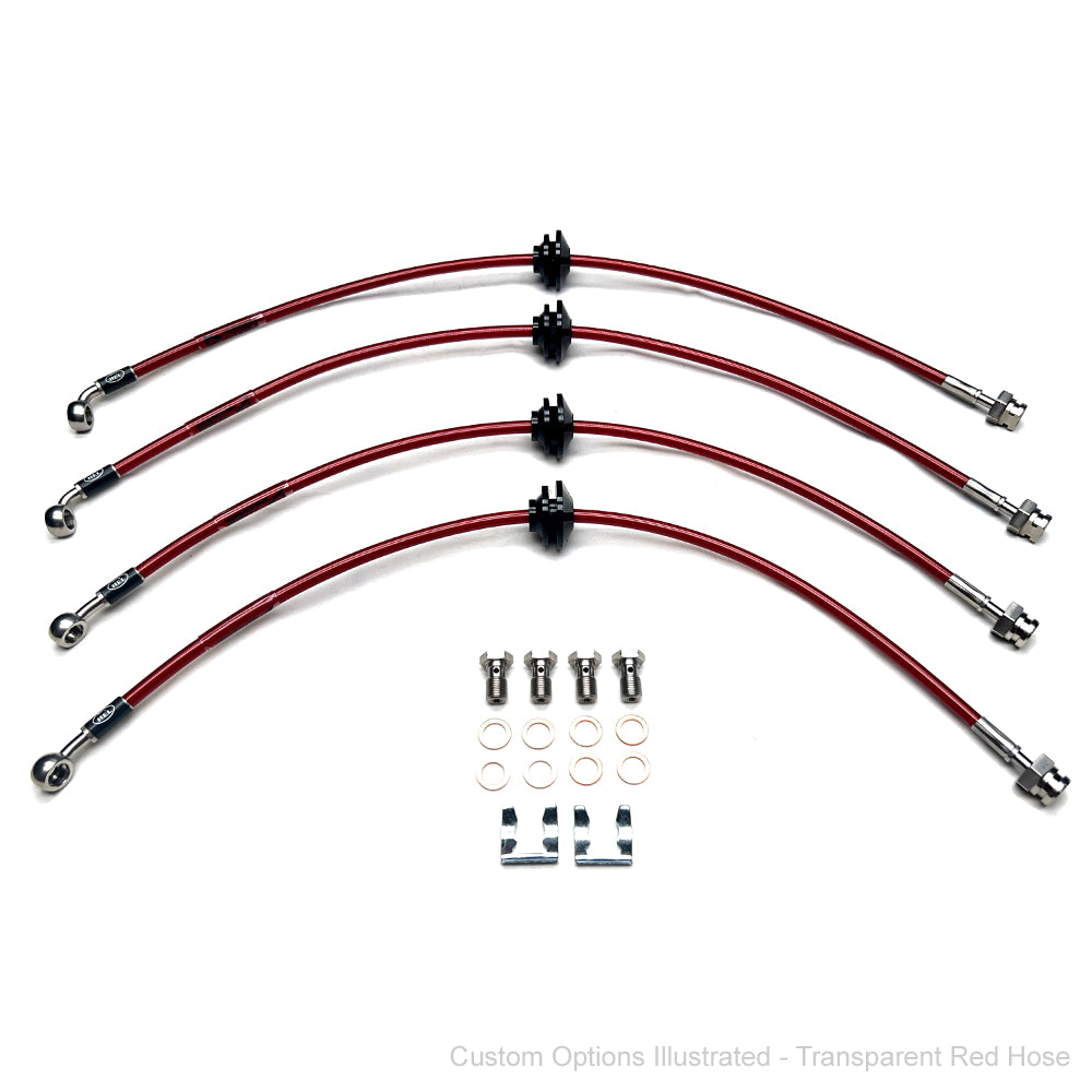 HEL Braided BRAKE Lines Hose HOLDEN Commodore VF Storm SV6 14-16