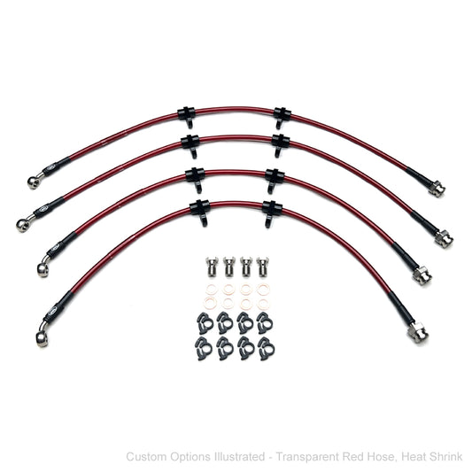 HEL Performance Braided Brake Lines - Honda Civic ED7 1.6 90-91 (Rear Discs)