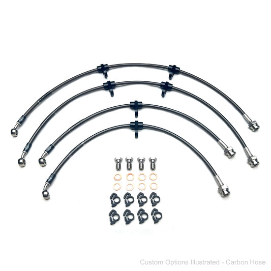 HEL Performance Braided Brake Line Kit - Honda CR-X EG2