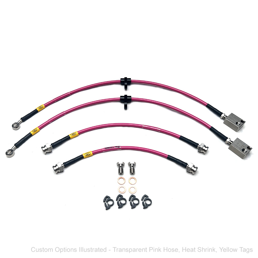 HEL Braided Brake Lines - Honda Jazz Mk1 VTi 1.5 01-08 (Rear Drum)