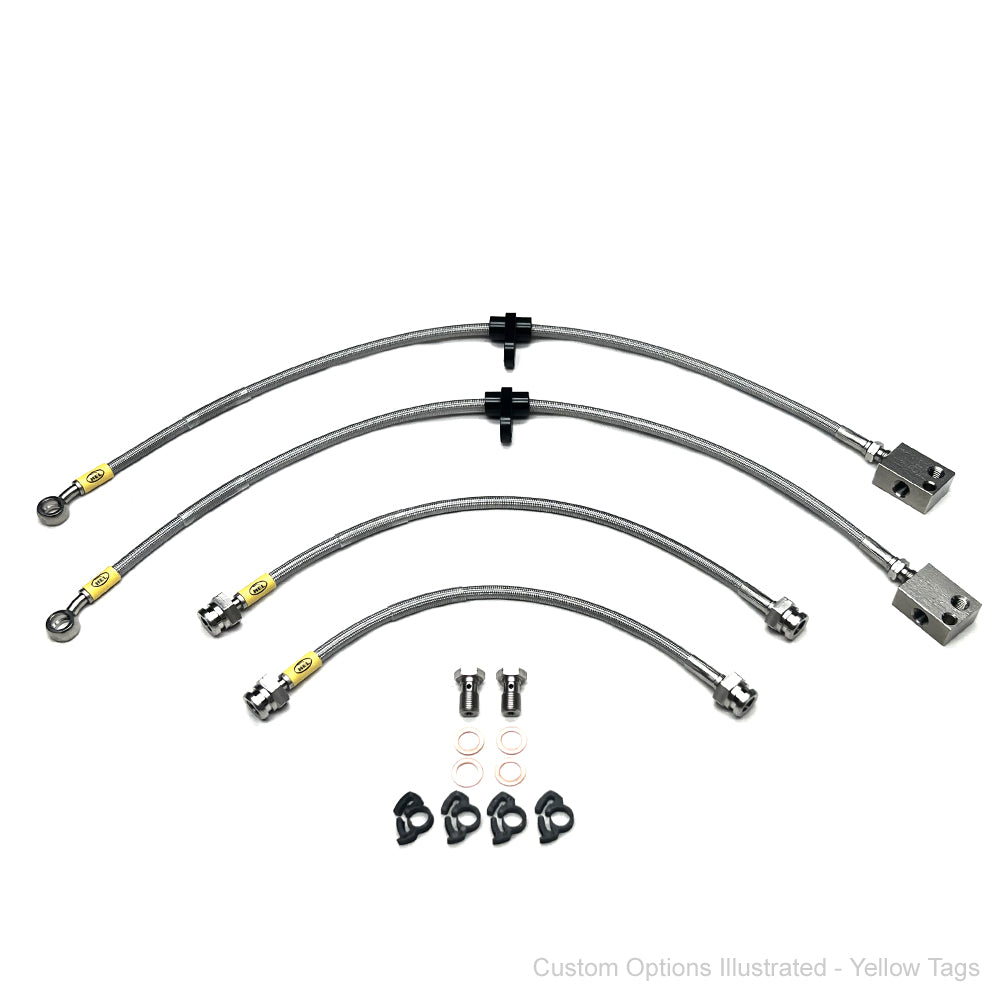 HEL Braided Brake Lines - Honda Jazz Mk1 VTi 1.5 01-08 (Rear Drum)