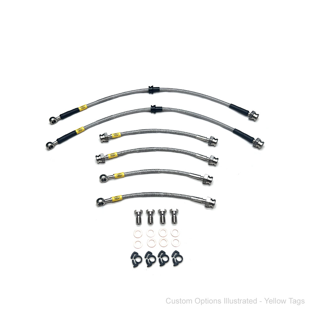 HEL Performance Braided Brake Lines - Lotus Elan M100 89-95 (6-Line Kit)