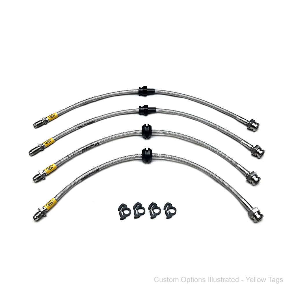 HEL Performance Braided Brake Lines - Mazda 3 2.0 BK 03-09