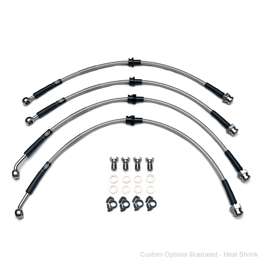 HEL Performance Braided Brake Lines - Mazda 323 1.6 GT Turbo 4x4 87-89