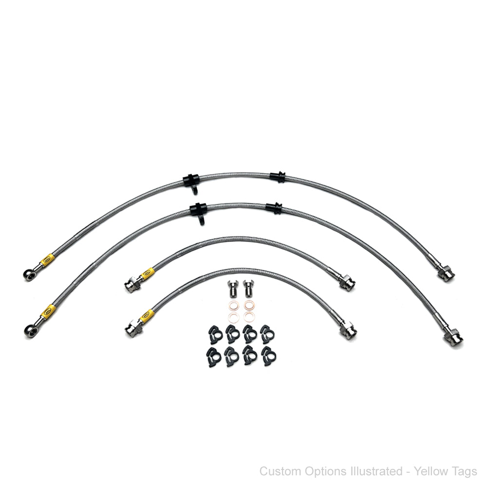 HEL Braided Brake Line Kit - Mitsubishi Triton 4x4 MN/ML (Stock Height) - HEL Auto
