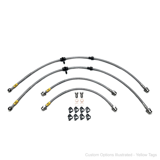HEL Braided Brake Line Kit - Mitsubishi Triton 4x4 MN/ML (Stock Height) - HEL Auto
