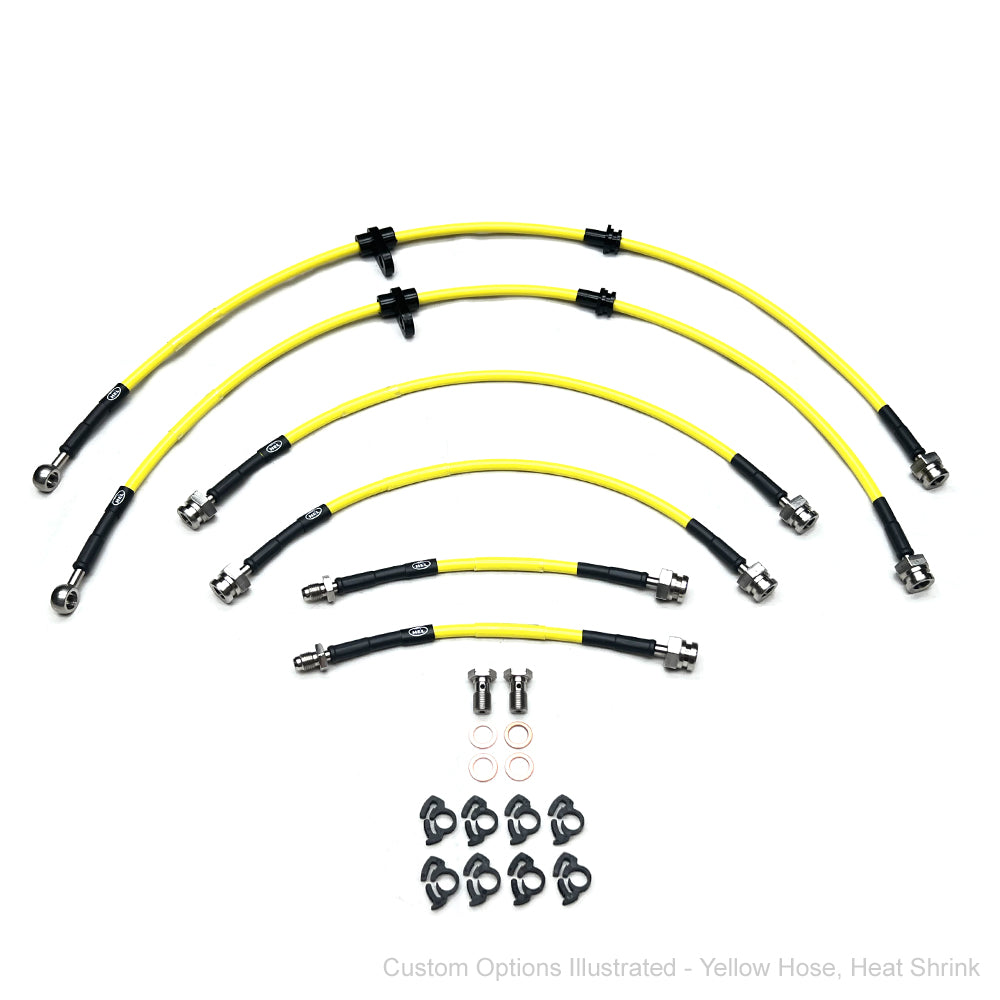 HEL Braided Brake Line Kit - Mitsubishi Challenger PB PC 2.5 08-16 (2" Lift)