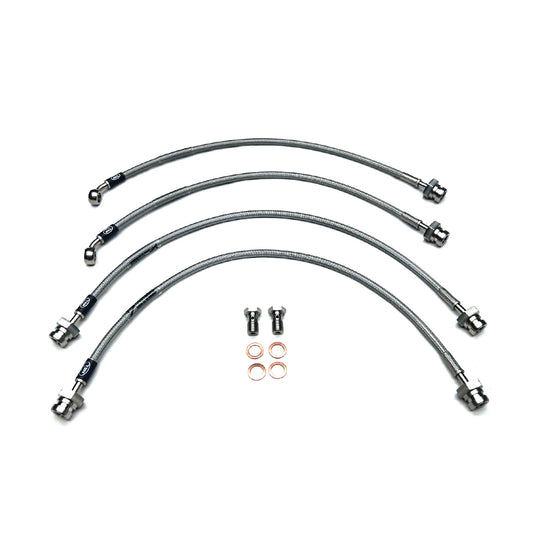 HEL Performance Braided Brake Lines - Nissan Navara D40 2.5 TD 04-14 (2" Lift)