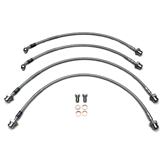 HEL Performance Braided Brake Lines - Nissan Navara D40 2.5 TD 04-14 (4" Lift)