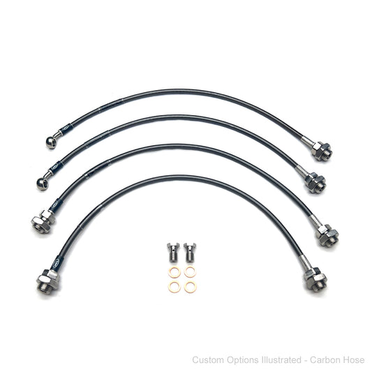 HEL Performance Braided Brake Lines - Nissan Navara D23 NP300 15+ (2" Lift)