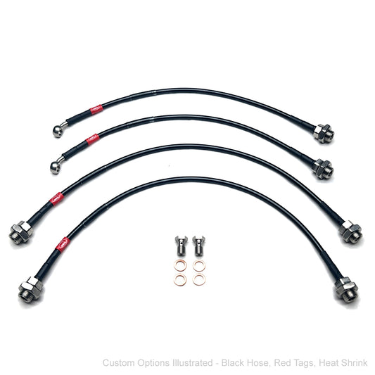 HEL Performance Braided Brake Lines - Nissan Navara D23 NP300 15+ (4" Lift)