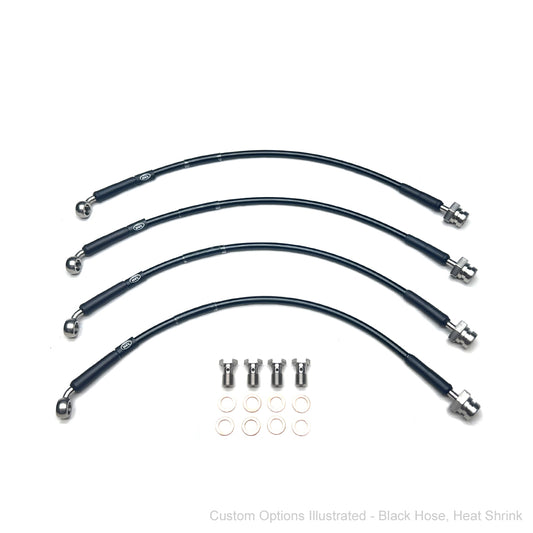 HEL Performance Braided Brake Lines - Nissan Pathfinder R51 2.5 dCi 2007- (+2" Lift)