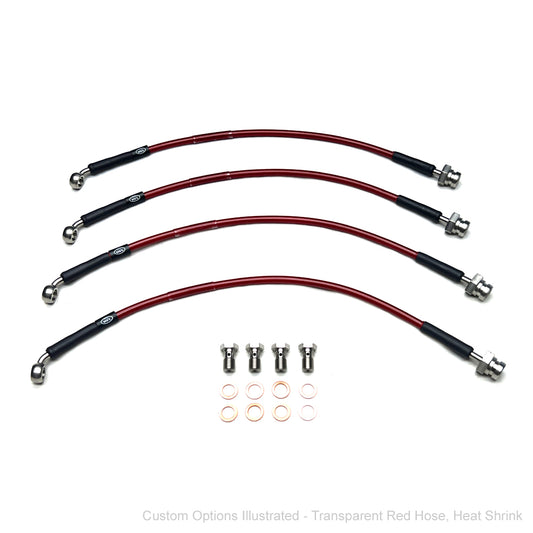 HEL Performance Braided Brake Lines - Nissan Pathfinder R51 2.5 dCi 2007- (+3" Lift)
