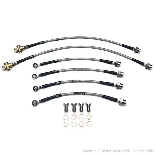 HEL Performance Braided Brake Line Kit - Nissan GQ Patrol Y60 (4" Lift) - HEL Auto