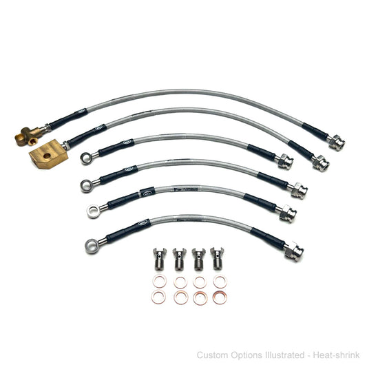 HEL Braided Brake Line Kit - Nissan GU Y61 Patrol 97-12 (NON-ABS, 4" Lift) - HEL Auto