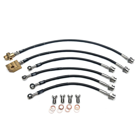 HEL Braided Brake Line Kit - Nissan GU Y61 Patrol 97-12 (NON-ABS, 2" Lift) - HEL Auto