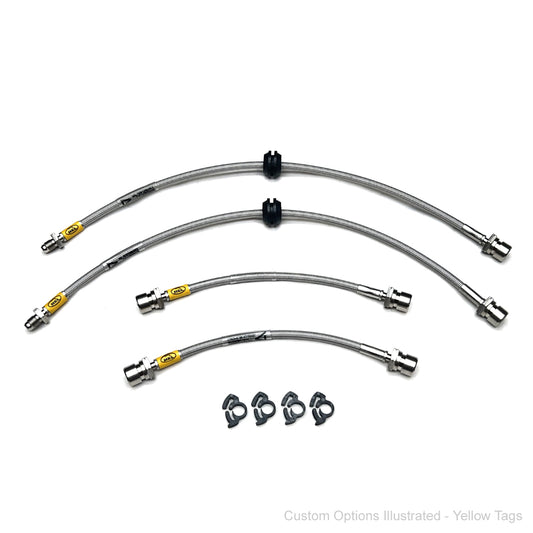 HEL Performance Braided Brake Lines - Porsche 944 3.0 S2 88-91