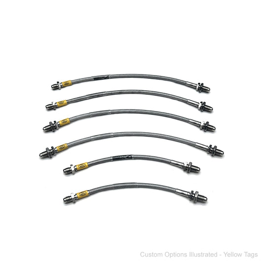 HEL Performance Braided Brake Lines - Saab 900 2.0 Turbo 79-93 (Non-ABS)