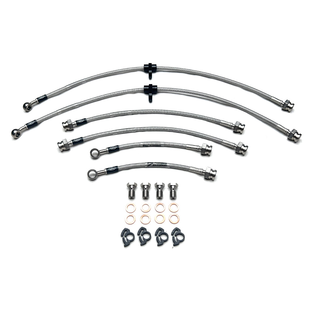 Wezmoto Full Length Race Front Braided Brake Lines For Suzuki GSXR750 L1-L6 (2011-2018)